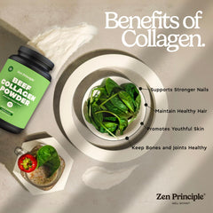 Zen Principle collagen in a shake blends easily for a quick routine.