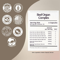 Zen Principle desiccated liver capsules, nutrient-rich for energy and recovery possibilities.