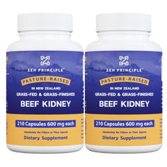 Zen Principle grass-fed beef kidney capsules bottle for premium organ support