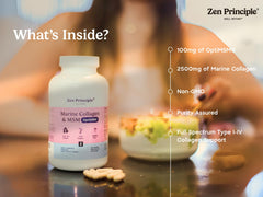 Zen Principle label packaging detail highlighting wild-caught fish origin and non-GMO quality