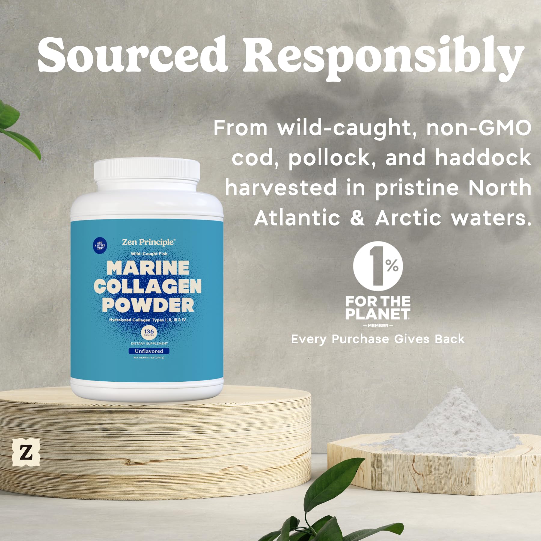Powder blends smoothly in hot and cold beverages with no flavor change.