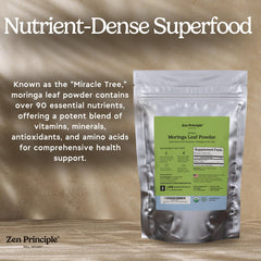 Zen Principle moringa powder scoop for easy daily measurements