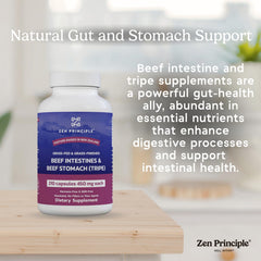 Zen Principle New Zealand pasture image highlights grass-fed origin and clean farming practices.