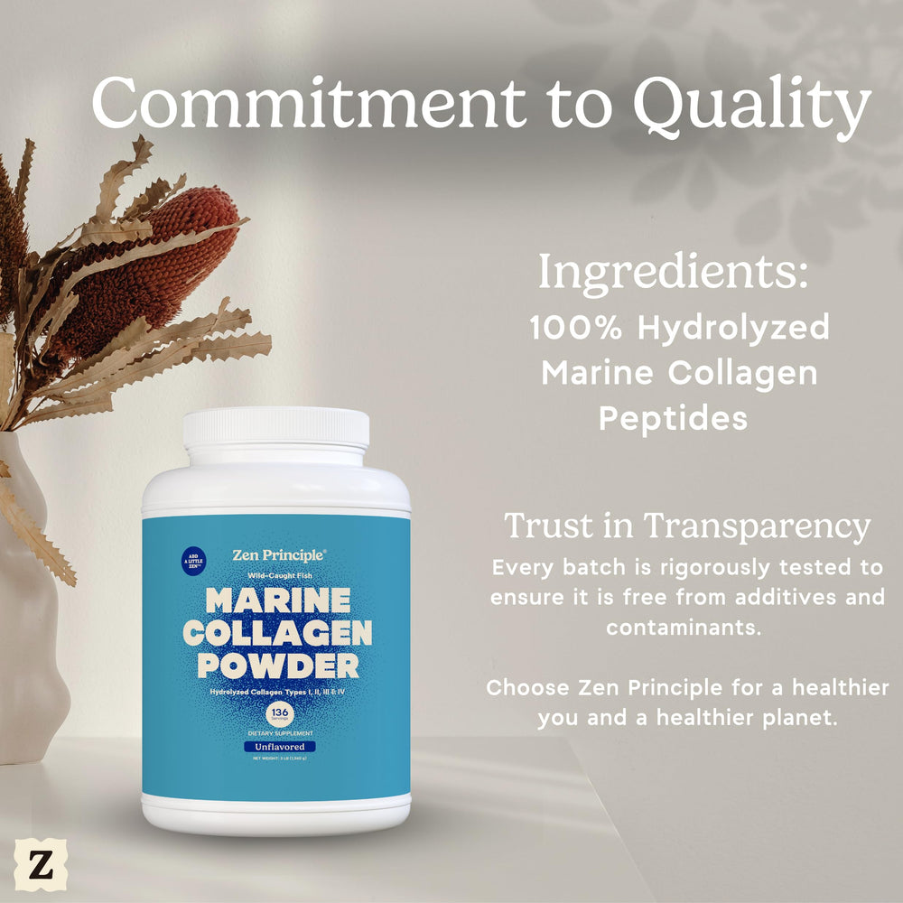Zen Principle sources wild-caught fish, emphasizing sustainable non-GMO ingredients