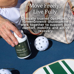 Zengility GreenGrown glucosamine bottle in vegan formula.
