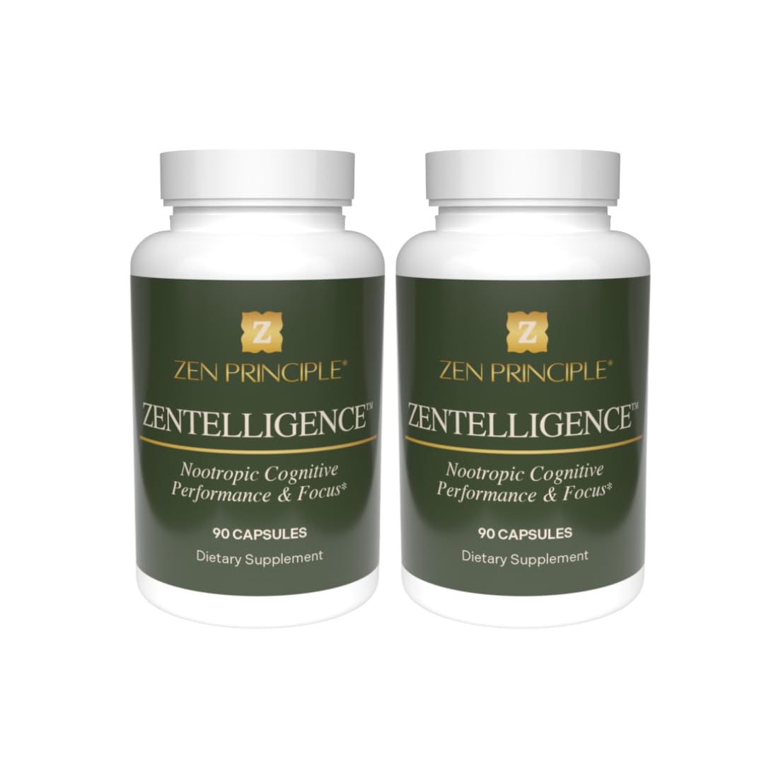 Zen Principle Zentelligence Focus bottle showing steady energy and focus for study