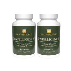 Zen Principle Zentelligence Focus bottle showing steady energy and focus for study