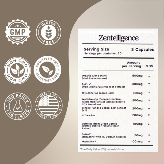Zen Principle Zentelligence Focus box display for professional brain support