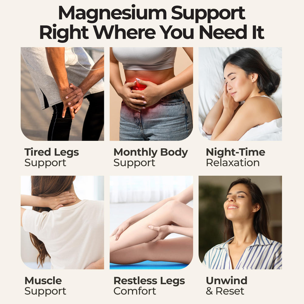Zen Routine magnesium spray on legs and calves supports post-workout comfort