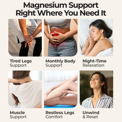 Zen Routine magnesium oil spray applied to tired feet for comfort