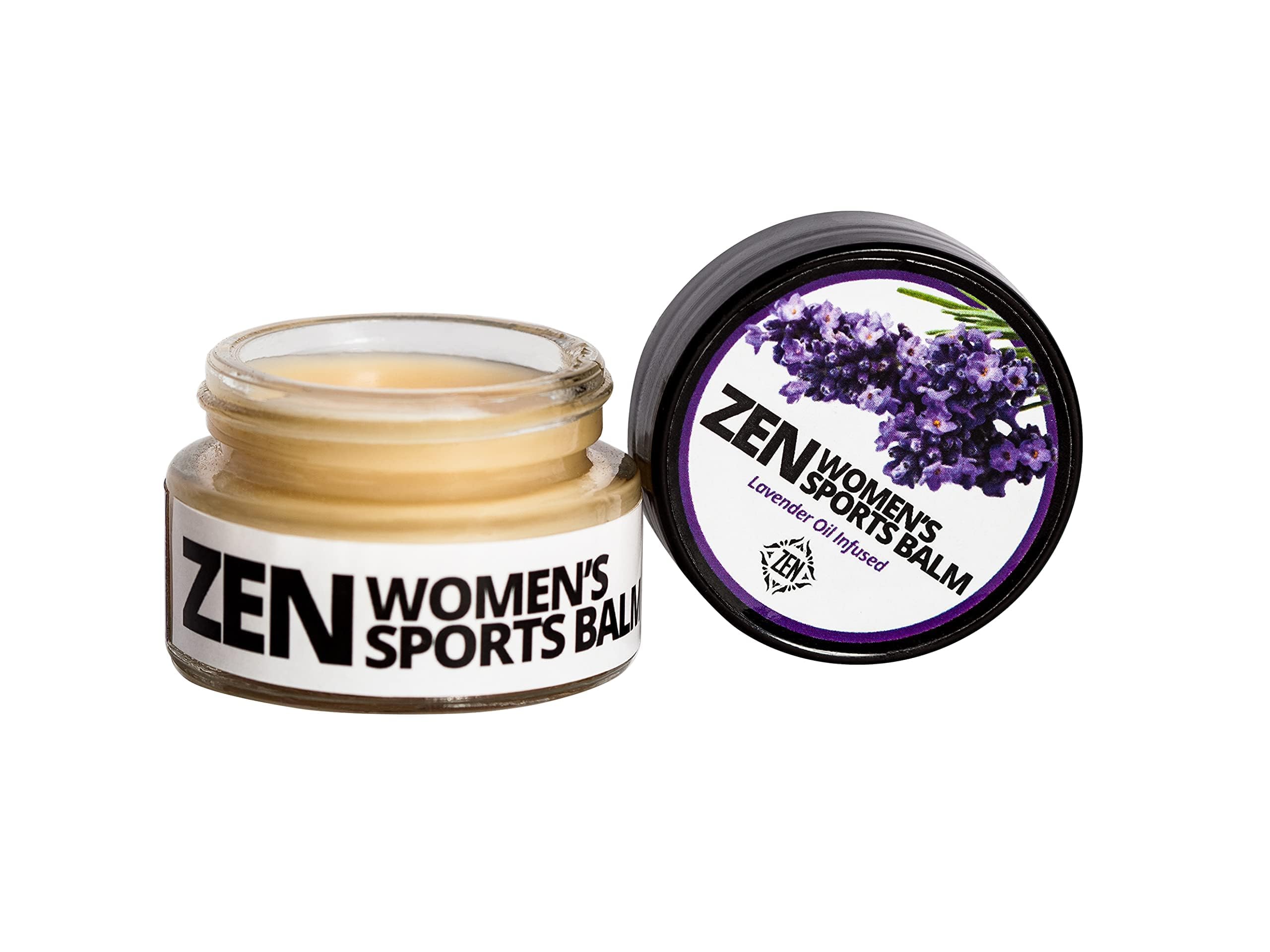 ZEN Women Sports Balm texture close-up showing smooth, easy application.