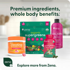 D3 and K2 blend icon on Zena Creatine Gummies packaging for wellness support