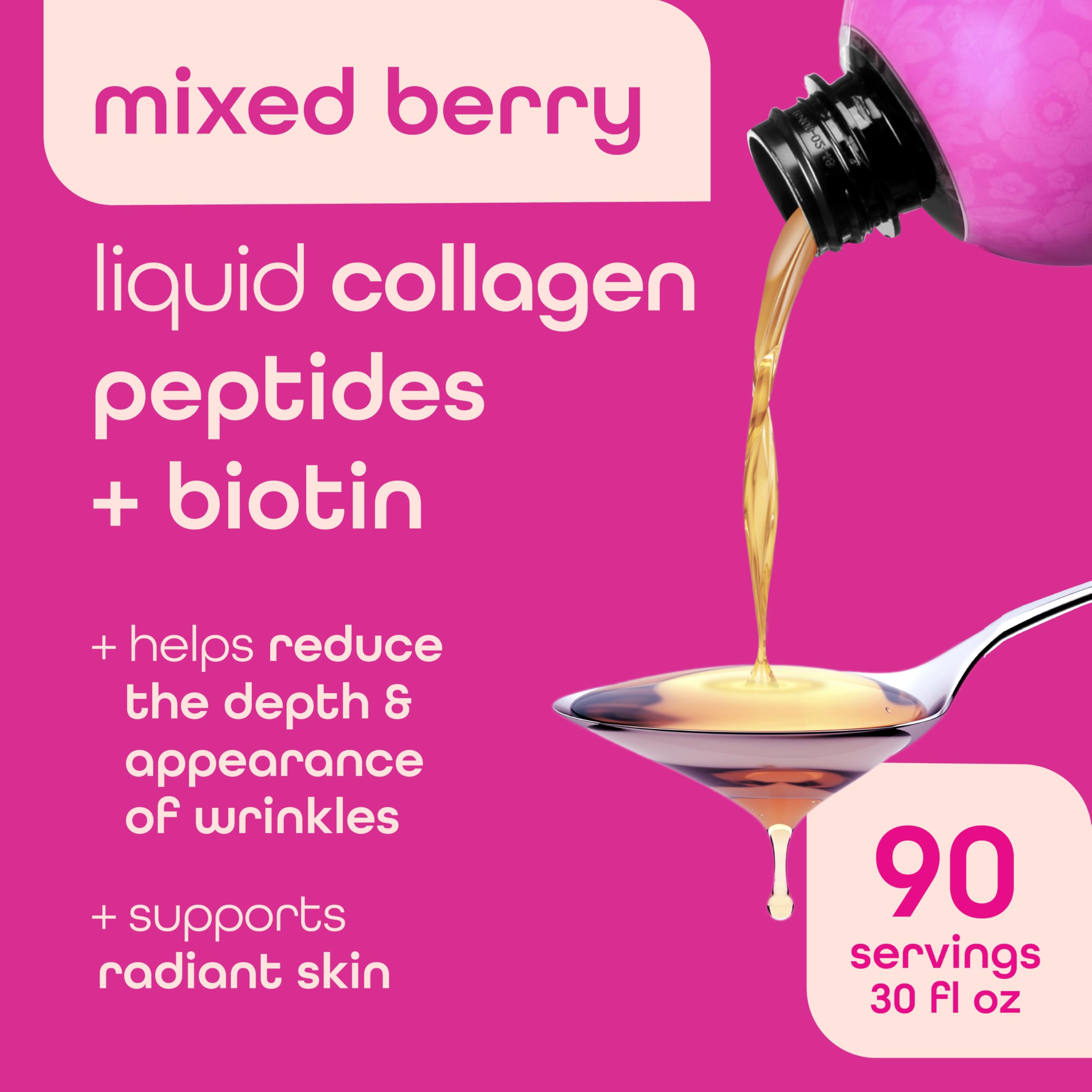 Zena Nutrition Liquid Collagen Peptides bottle close-up highlighting Verisol collagen content.