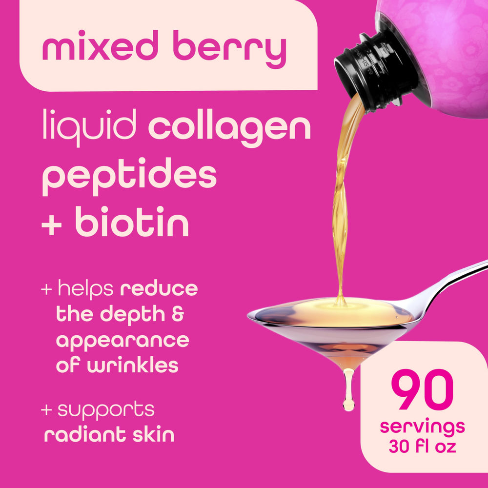 Zena Nutrition Liquid Collagen Peptides bottle close-up highlighting Verisol collagen content.
