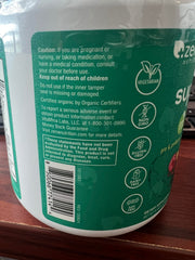 Zena Nutrition Organic Super Greens served with breakfast for a refreshing start.