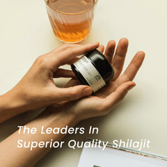 Zenbioni Shilajit Resin dissolved in tea for easy daily use