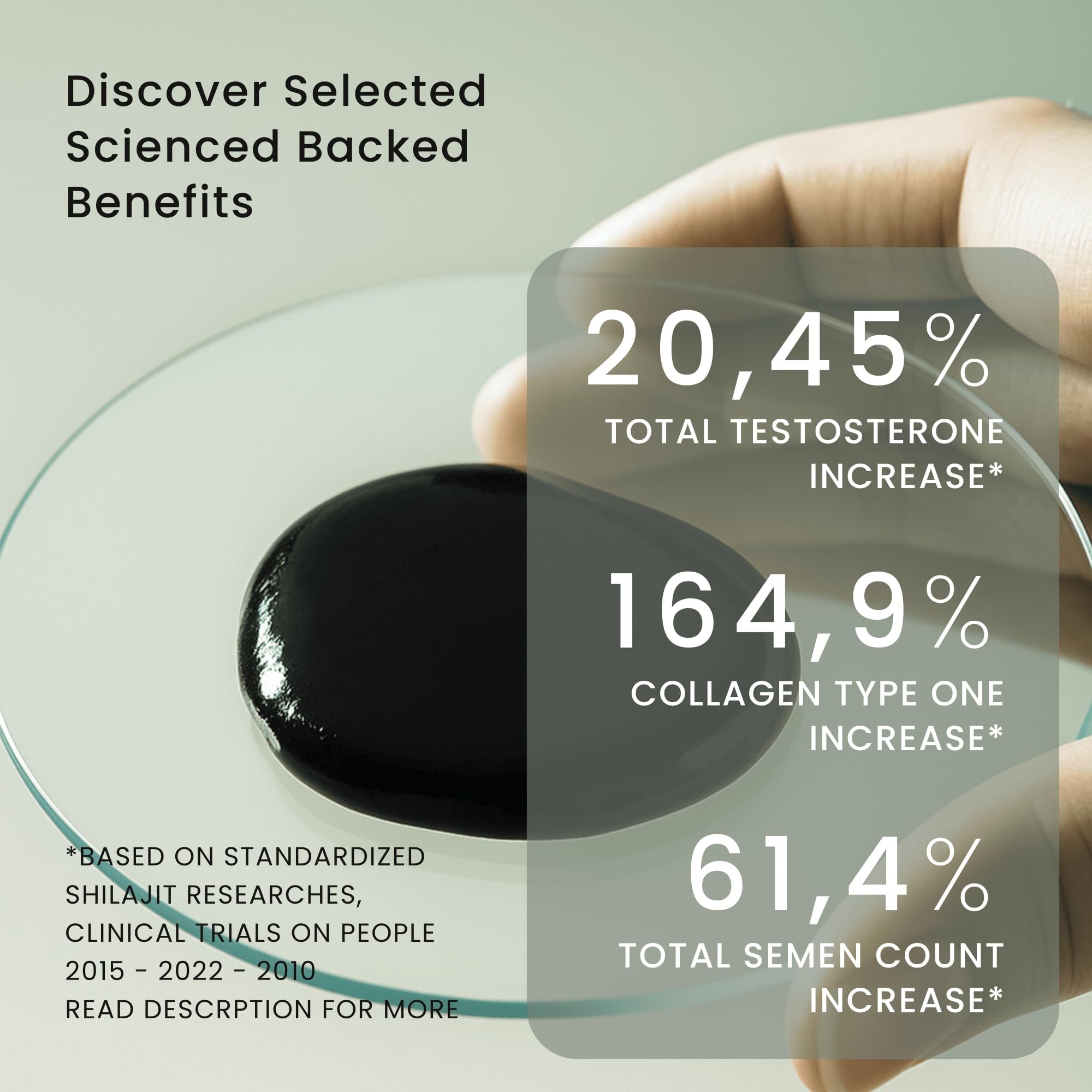 Zenbioni Shilajit Resin amber color indicating mineral-rich resin quality