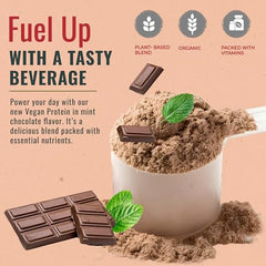 Zenbodi Fuel Mint Chocolate shake in glass shows creamy texture