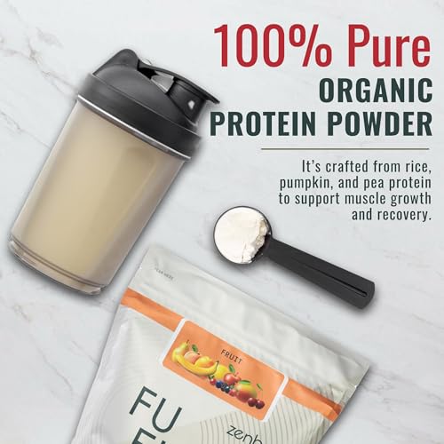 Zenbodi Fuel vegan protein pour demonstrates quick mix for post-workout routine