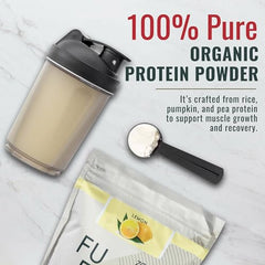 Zenbodi Fuel Lemon shake glass for easy post workout nutrition