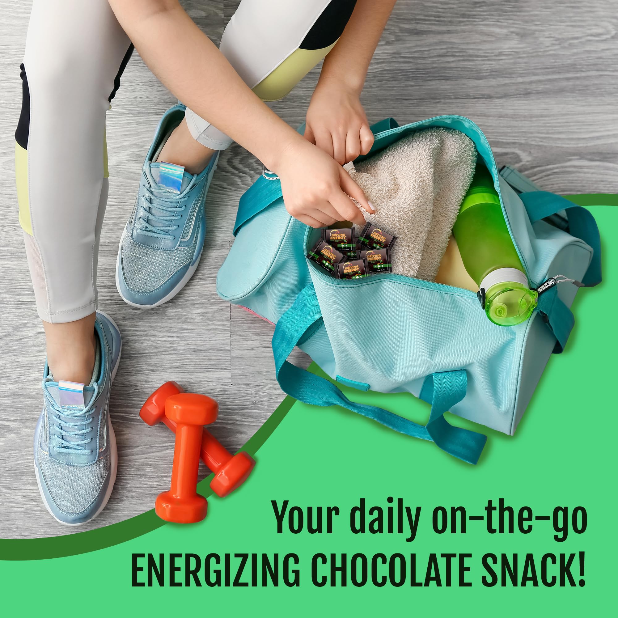 ZenEvo caffeinated bite mint flavor boosts alertness.