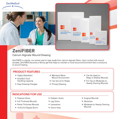 ZeniFiber-cut-to-shape application demonstrates customizable coverage for irregular wounds