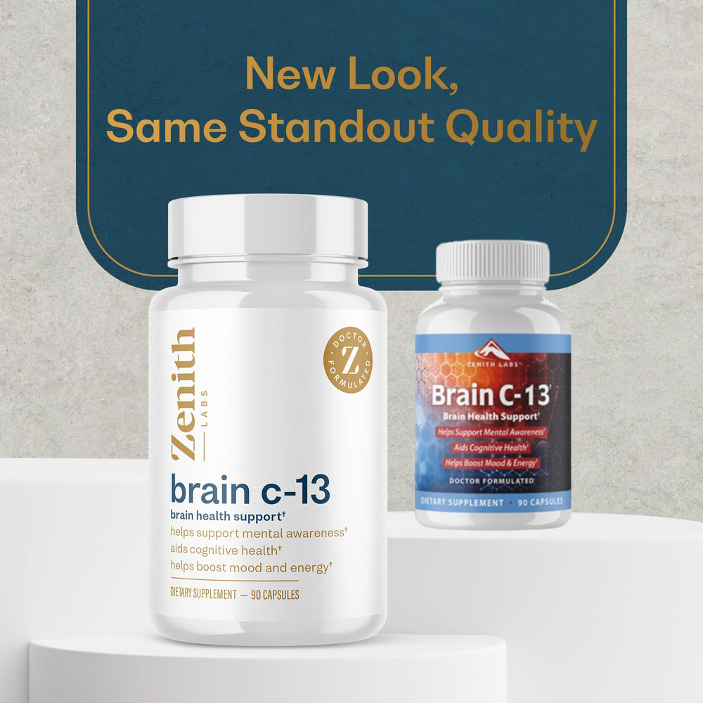 Zenith Labs Brain C-13 daily use scene suggesting steady attention