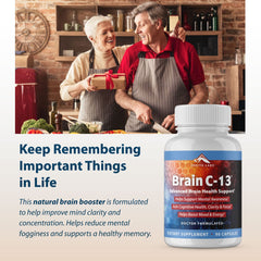 Zenith Labs Brain C-13 memory support concept with reminders and notes