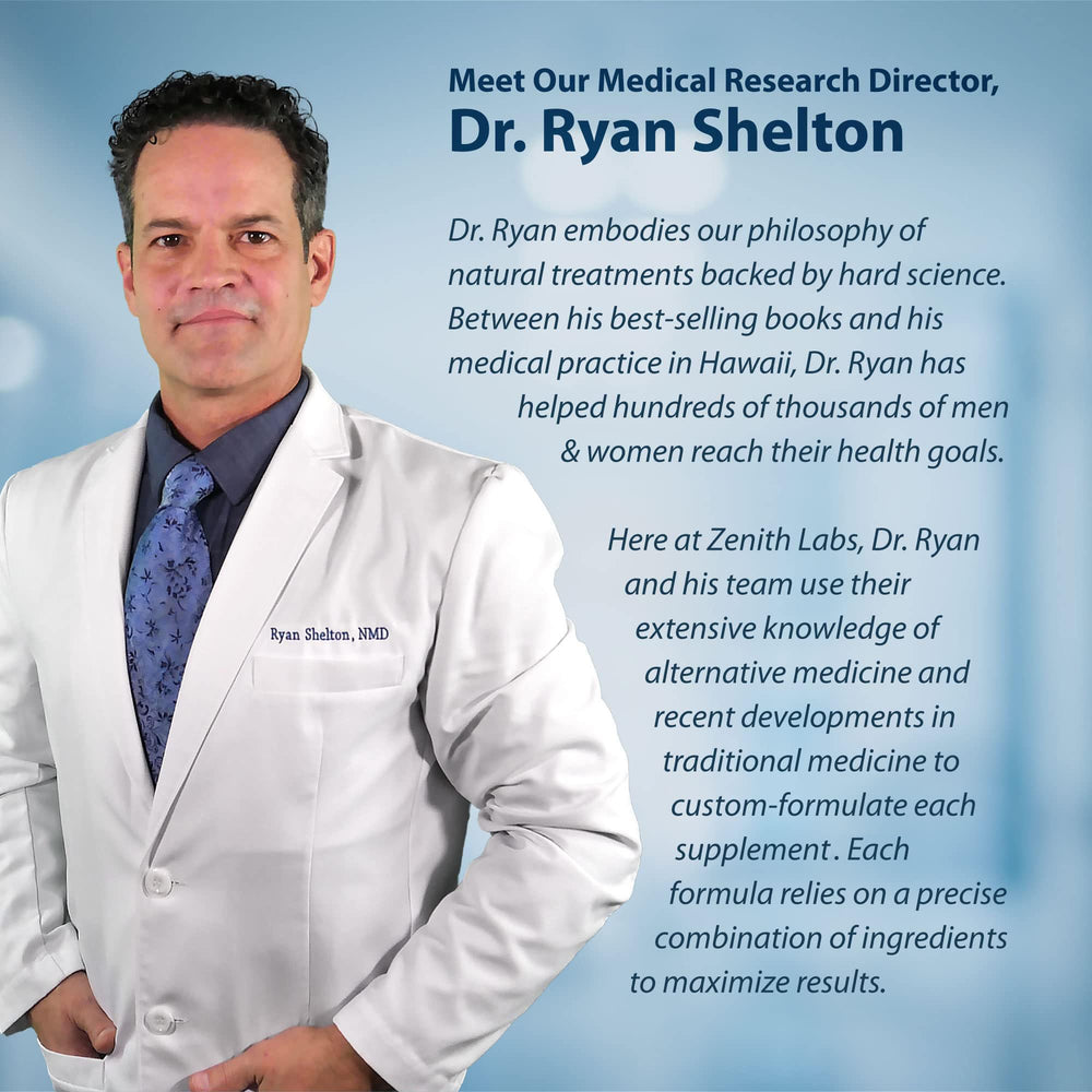 Close-up of the Longevity Activator label highlighting antioxidants and ingredients.