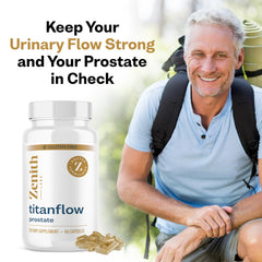 Zenith Labs TitanFlow pumpkin oil ingredient supports urethral wall strength