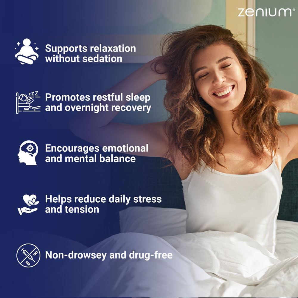 Close-up of Zenium capsules for easy daily relaxation.