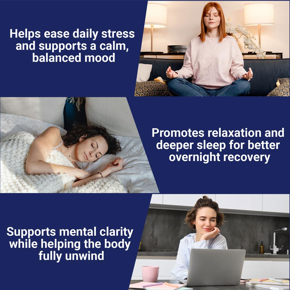 Zenium usage at home with glass of water for daily stress management.