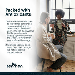 Zenmen label closeup emphasizing organic certification and quality.