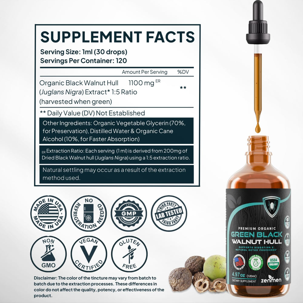 Zenmen tincture poured into water demonstrating versatile daily use.