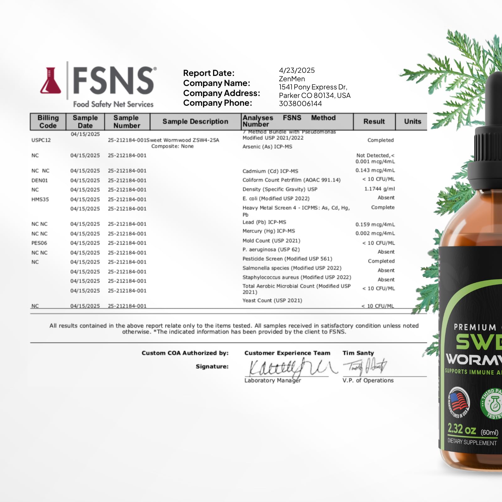 Zenmen tincture under tongue use for quick administration