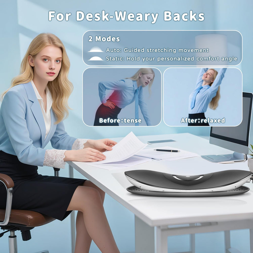 Zenopax lumbar massager with heat function for warm relief.