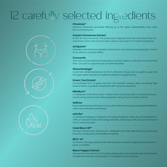 BurnZen ingredients closeup highlights GlucoVantage and MitoBurn for metabolism.