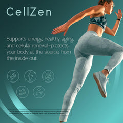 Zenos Health CellZen Urolithin A and Spermidine focus on clearing aged cells.