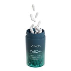 Zenos Health CellZen USA-made facility badge on packaging.