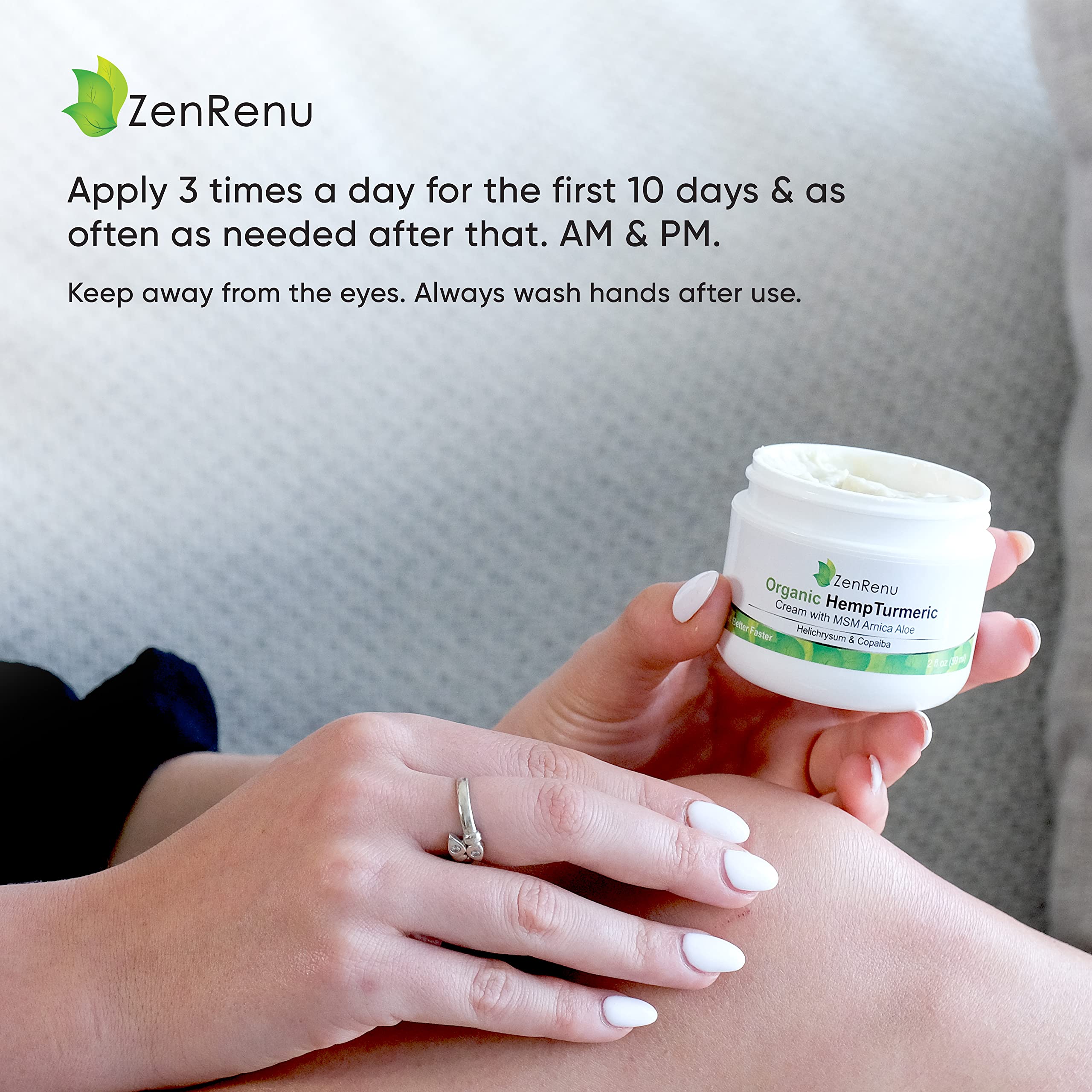 Zenrenu back and neck area being treated shows multi-area use.