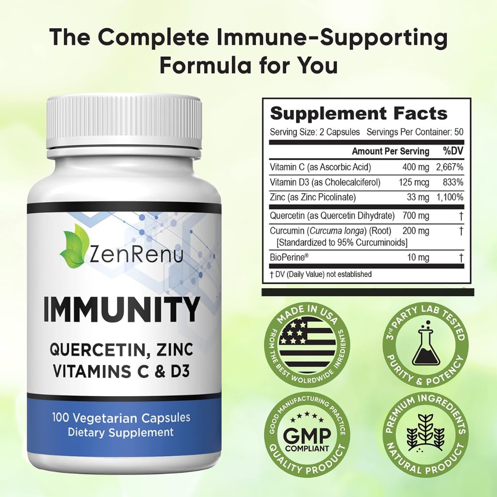 Zenrenu Curcumin 200mg capsules closeup for potential anti-inflammatory support