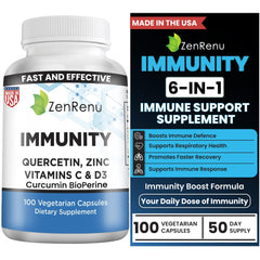 Zenrenu Immunity Quercetin bottle pour for daily immune support