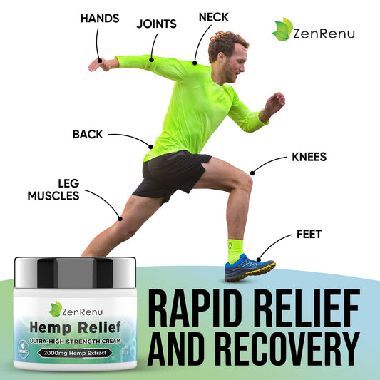 ZenRenu Menthol Rub applied to the neck providing cooling relief