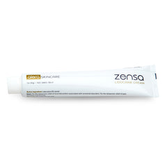 Branding and packaging display of Zensa Numbing Cream