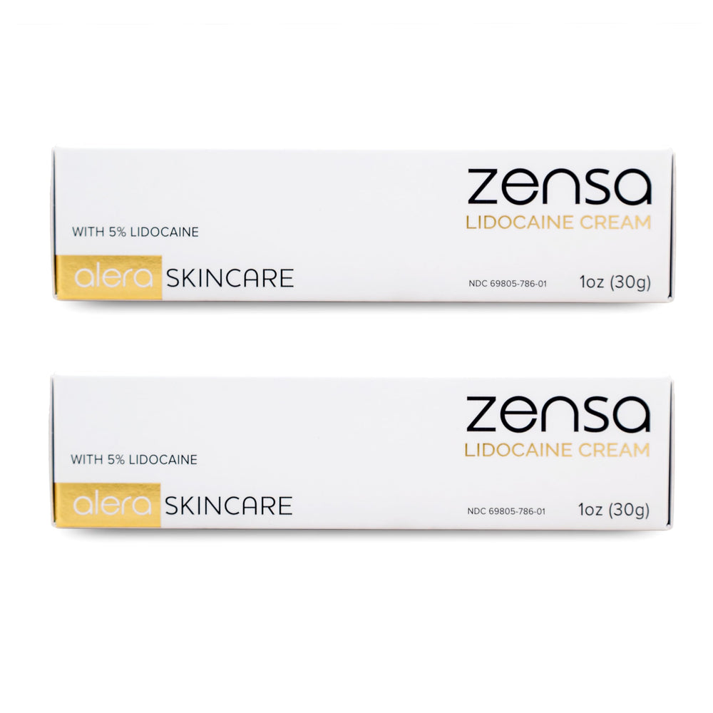 Zensa Numbing Cream 5% tube front view for fast external relief from discomfort.