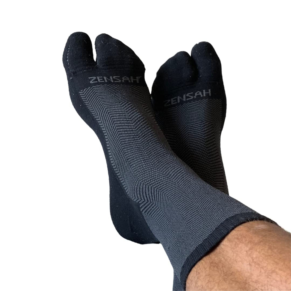Zensah Bunion Ease Sock seamless construction supports smooth steps.