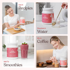 ZENSE collagen powder 500 g jar provides long-term daily protein supply.
