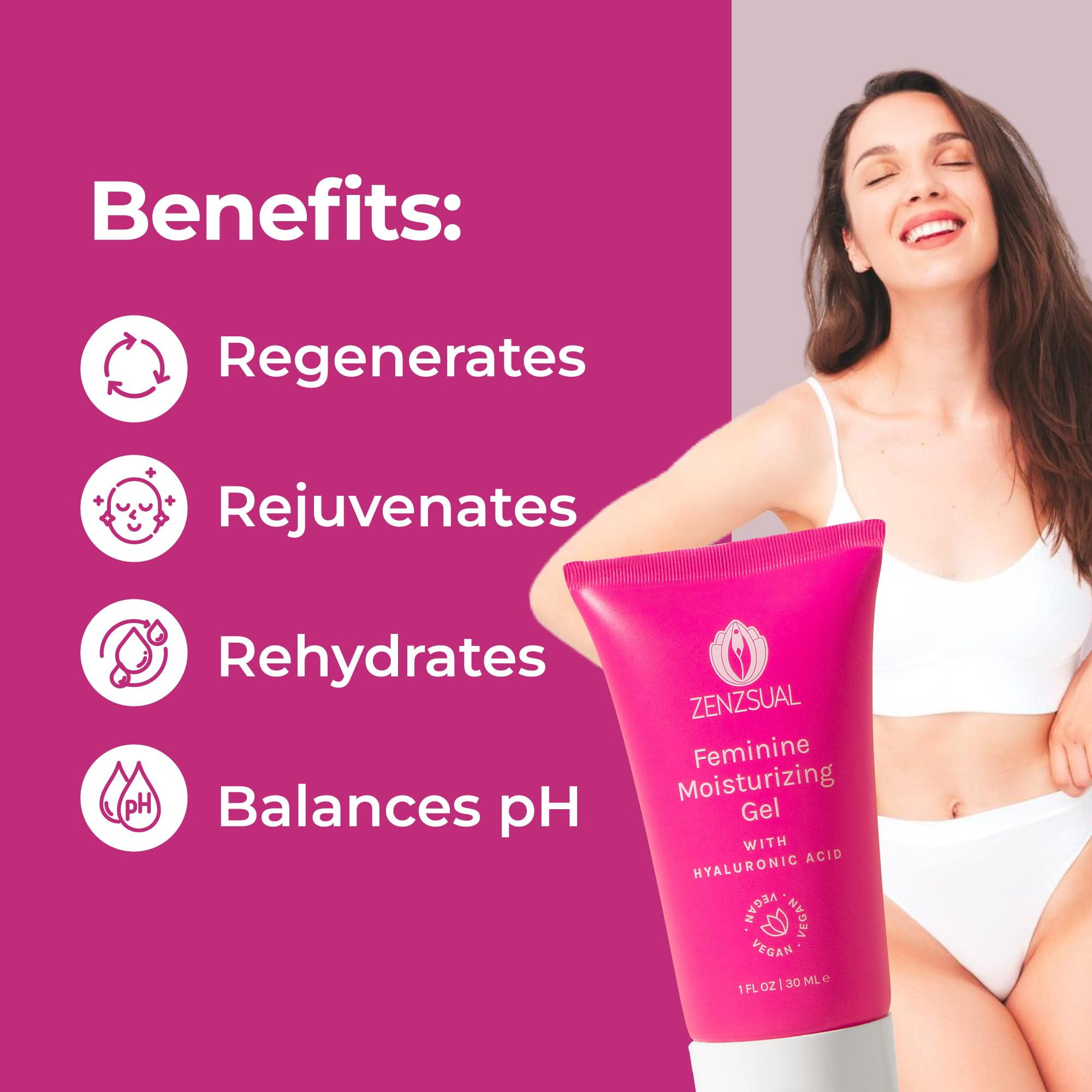 ZENZSUAL intimate care application external area in use
