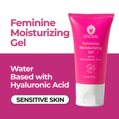 ZENZSUAL intimate hydration gel tube used for external moisture and hydration