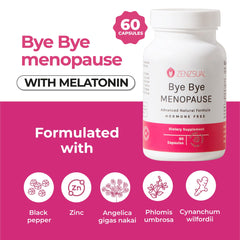 ZENZSUAL melatonin sleep support capsules on a clean surface.